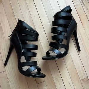 Delicious (brand), Black, Stiletto Sandal